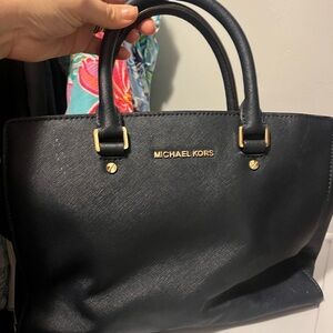 Michael Kors Navy Blue Satchel